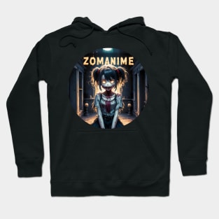 Zombie Anime girl, ZOMANIME cute monster kawaii anime tee Hoodie